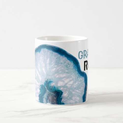  GRANDPA ROCKS Lapidary Stone Crystal Agate Coffee Mug