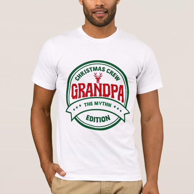 Grandpa’s Christmas Crew | Matching Family Shirt (Front)