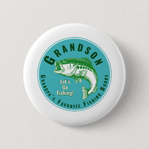 Grandpa’s Favorite Fishing Buddy Button