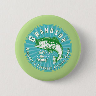 Grandpa’s Favorite Fishing Buddy Button