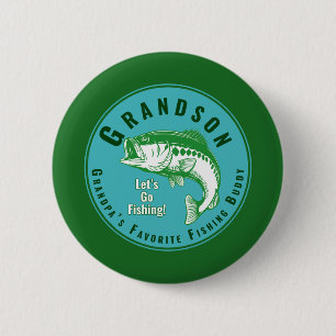 Grandpa’s Favorite Fishing Buddy Button