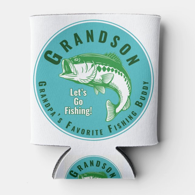 Grandpa’s Favorite Fishing Buddy Can Cooler (Front)