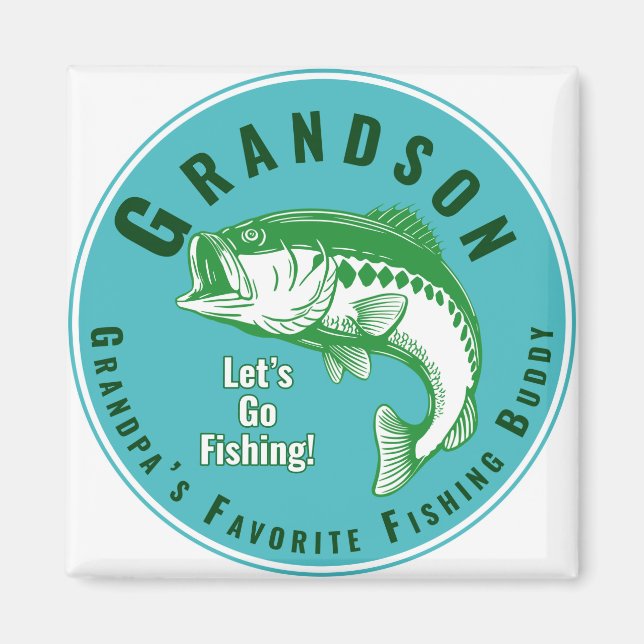 Grandpa’s Favorite Fishing Buddy Magnet (Front)