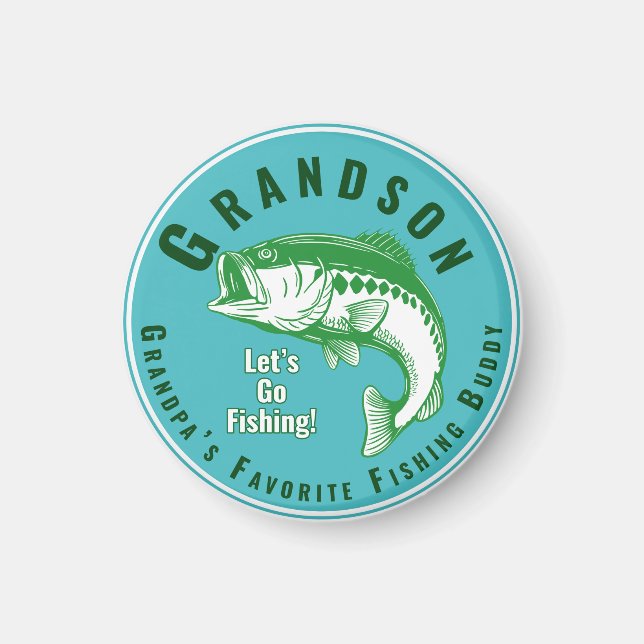 Grandpa’s Favorite Fishing Buddy Magnet (Front)