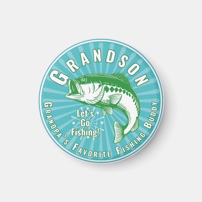 Grandpa’s Favorite Fishing Buddy Magnet (Front)