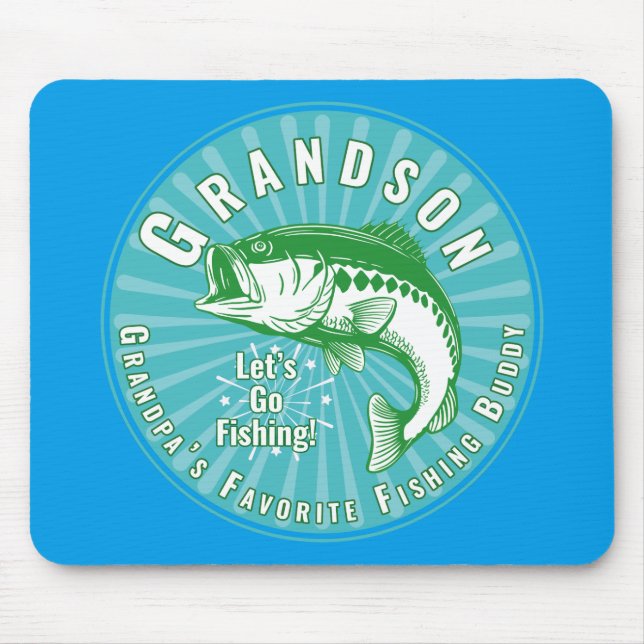 Grandpa’s Favorite Fishing Buddy Mouse Pad (Front)
