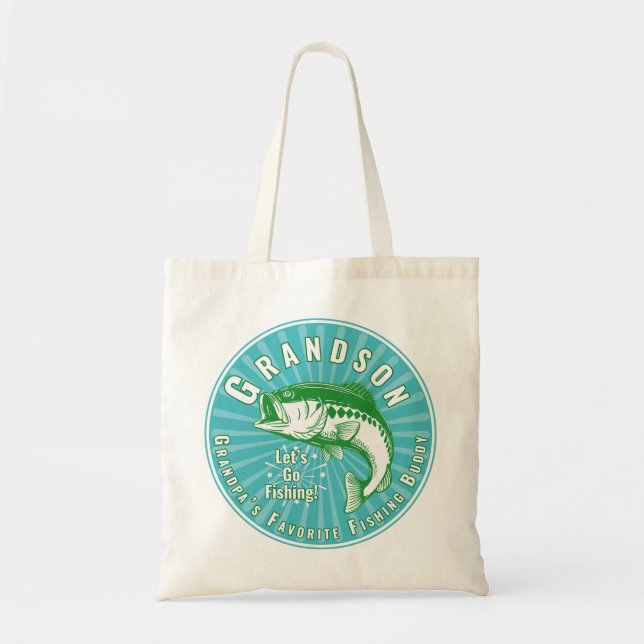 Grandpa’s Favorite Fishing Buddy Tote Bag (Front)