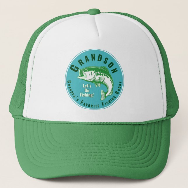 Grandpa’s Favorite Fishing Buddy Trucker Hat (Front)