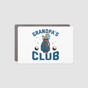 Grandpa’s Golf Club Gift Funny Car Magnet