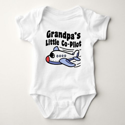 Grandpaâs Little Co_Pilot Baby Bodysuit