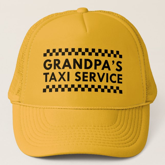 Grandpa’s Taxi Service Trucker Hat (Front)