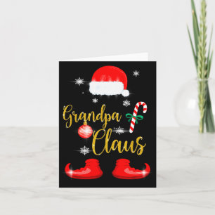 Grandpa Santa Claus Funny Family Christmas Pjs For Card