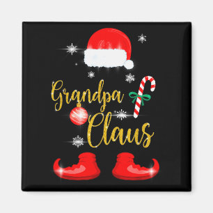 Grandpa Santa Claus Funny Family Christmas Pjs For Magnet