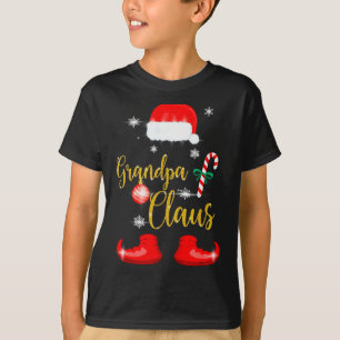 Grandpa Santa Claus Funny Family Christmas Pjs For T-Shirt