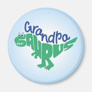 Grandpa Saurus Graphic Magnet