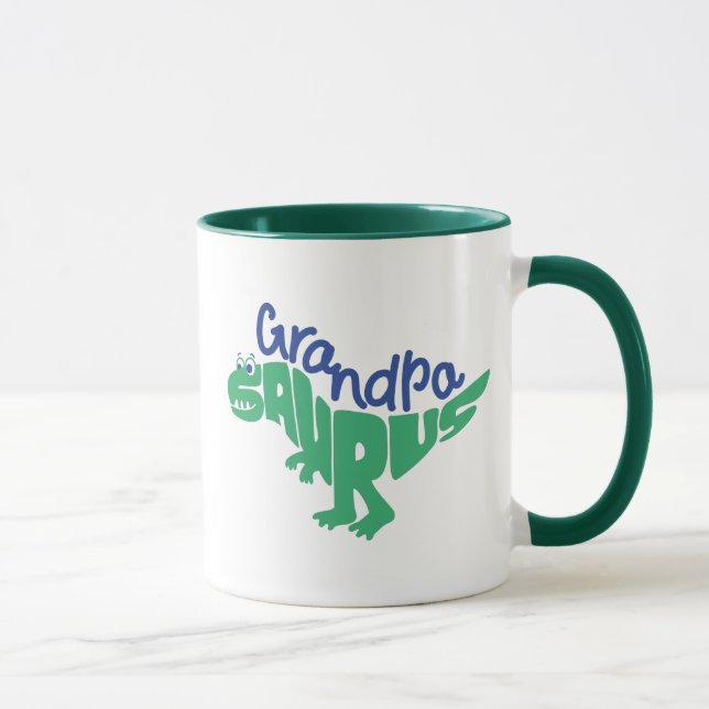 Grandpa Saurus Graphic Mug (Right)
