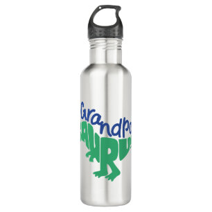 Grandpa Saurus Graphic Stainless Steel Water Bottle