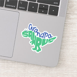Grandpa Saurus Graphic Sticker