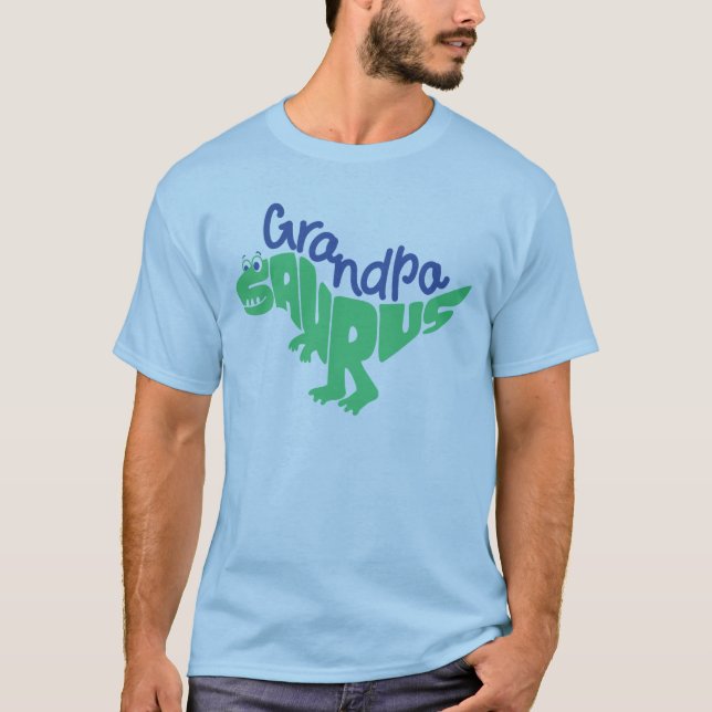 Grandpa Saurus Graphic T-Shirt (Front)