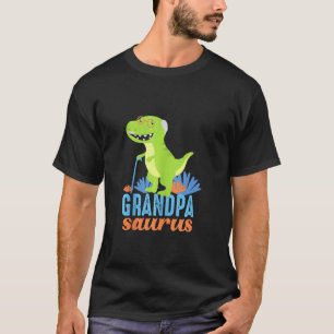 Grandpa Saurus Rex Dinosaur Kids T-Shirt