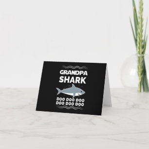 Grandpa Shark Doo Doo Doo Matching Family Card