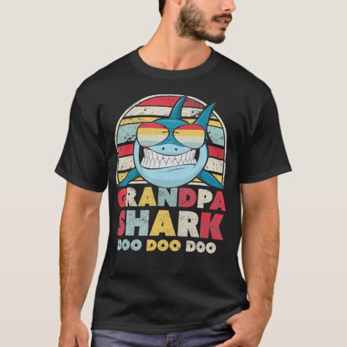 Grandpa Shark  Gift For Grandad  T_Shirt