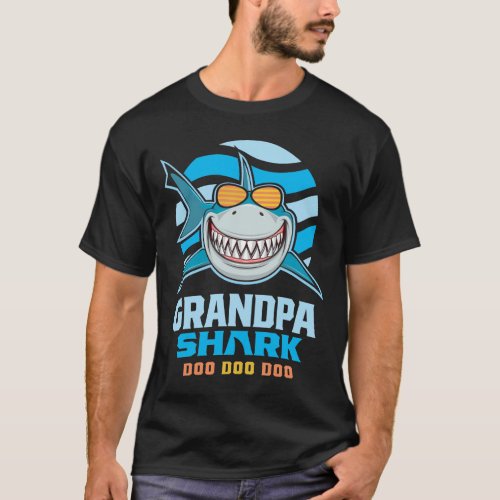 Grandpa Shark Tee Doo Doo Doo Gift T_Shirt