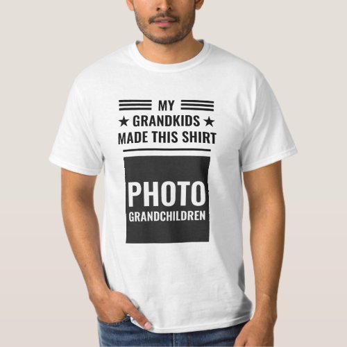 Grandpa Shirt with Grandkids  Single Photo