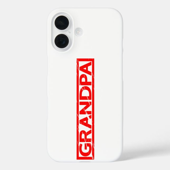 Grandpa Stamp Case-Mate iPhone Case (Back)