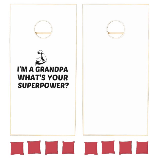 GRANDPA SUPERPOWER CORNHOLE SET (Set)