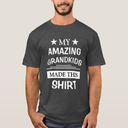 Grandpa T_Shirt with Grandkids Names 2021