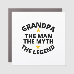 Grandpa the man the myth the legend car magnet
