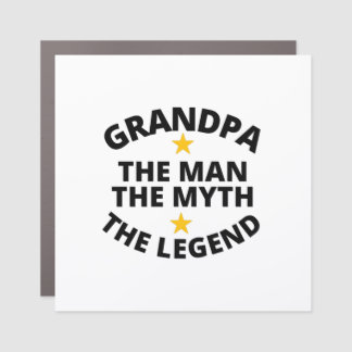 Grandpa the man the myth the legend car magnet