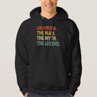 Grandpa The Man The Myth The Legend Father's Day 2 Hoodie