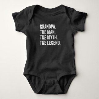 Grandpa The Man The Myth The Legend Funny Baby Bodysuit