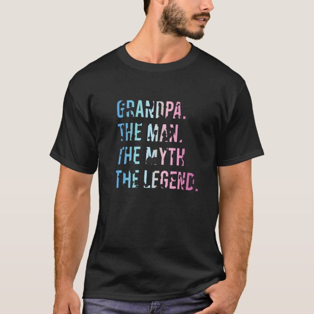 Grandpa The Man The Myth The Legend Lipid Skin Fat T-Shirt (Front)