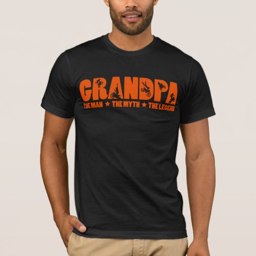 Grandpa The Man The Myth The Motocross Legend T_Shirt