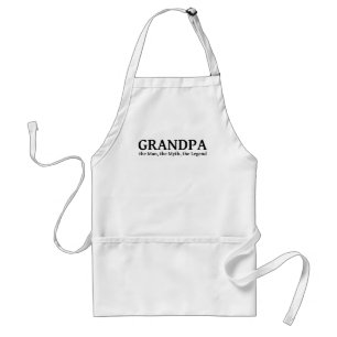 Grandpa The Myth The Man The Legend Adult Apron