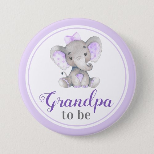 Grandpa to be Baby Girl Shower Lilac Little Peanut Button