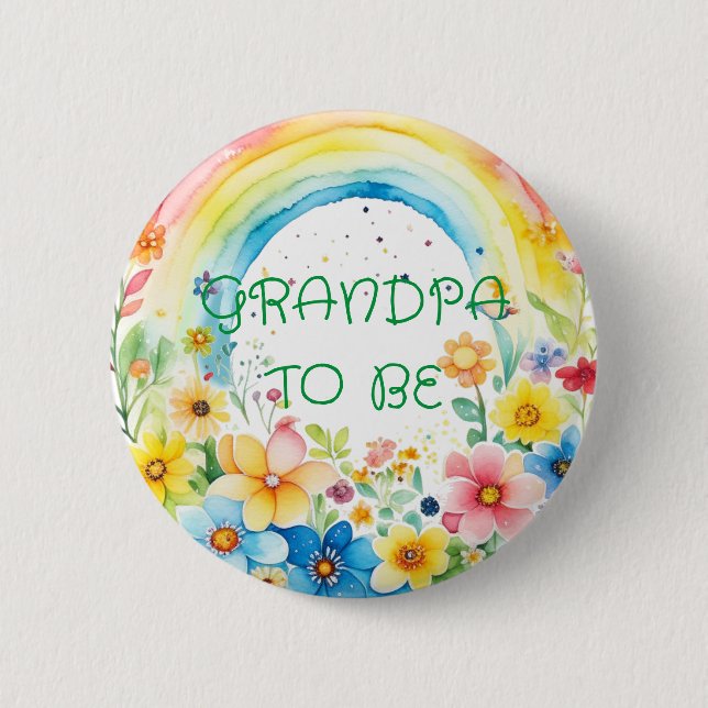 Grandpa to be | Baby Shower Button (Front)