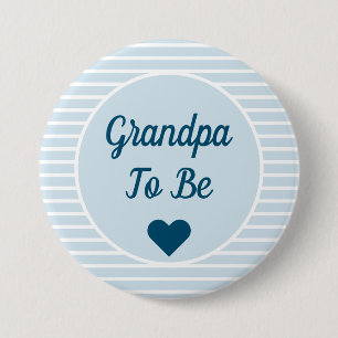 Grandpa To Be Baby Shower Button