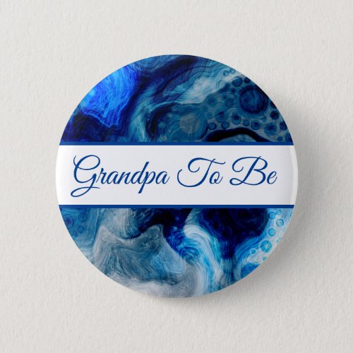 Grandpa To Be  Boys Baby Shower  Button