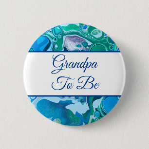 Grandpa To Be   Boy's Baby Shower   Button