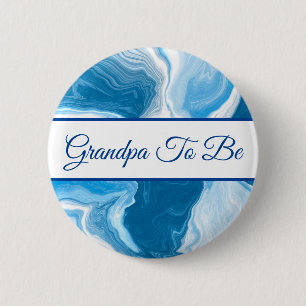 Grandpa To Be   Boy's Baby Shower  Button