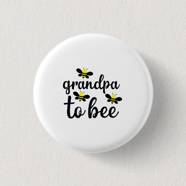 Grandpa To Bee Button (Front)
