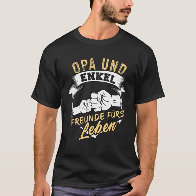 Grandpa Und Grandson Friends Für Leben  Best Opi G T-Shirt (Front)