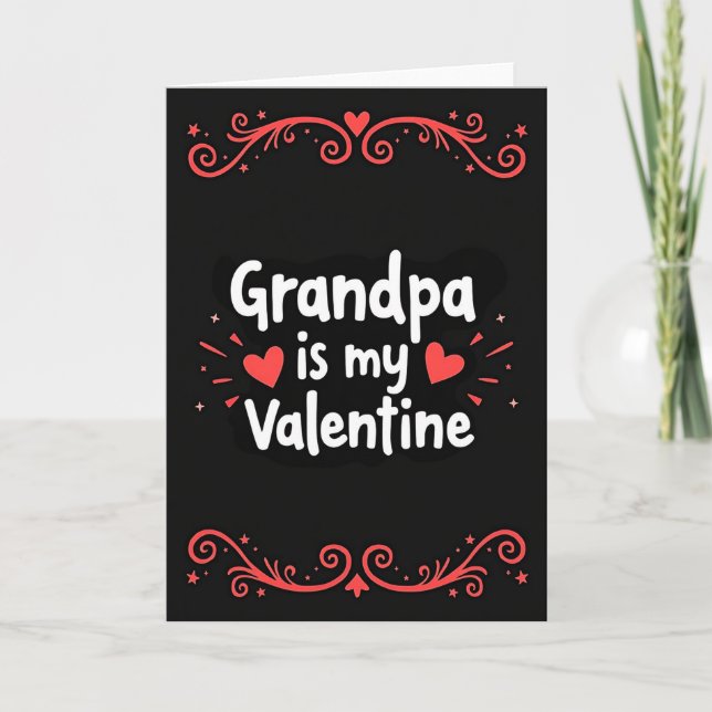 Grandpa Valentine Greeting Card (Front)