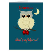 Grandpa Valentine's Day Cute Owl Humor (Front)