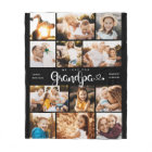 Grandpa We Love you Hearts Modern Photo Collage