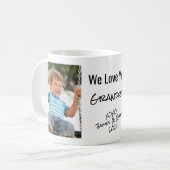Grandpa We Love You Personalized Photos Coffee Mug (Front Left)